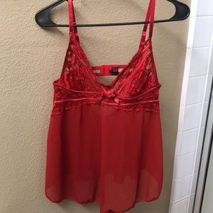 Red lace teddy